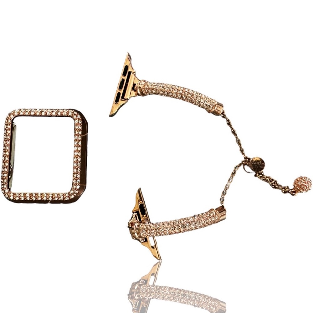 Bling Band and Case Compatible with Apple Watch Band 42mm